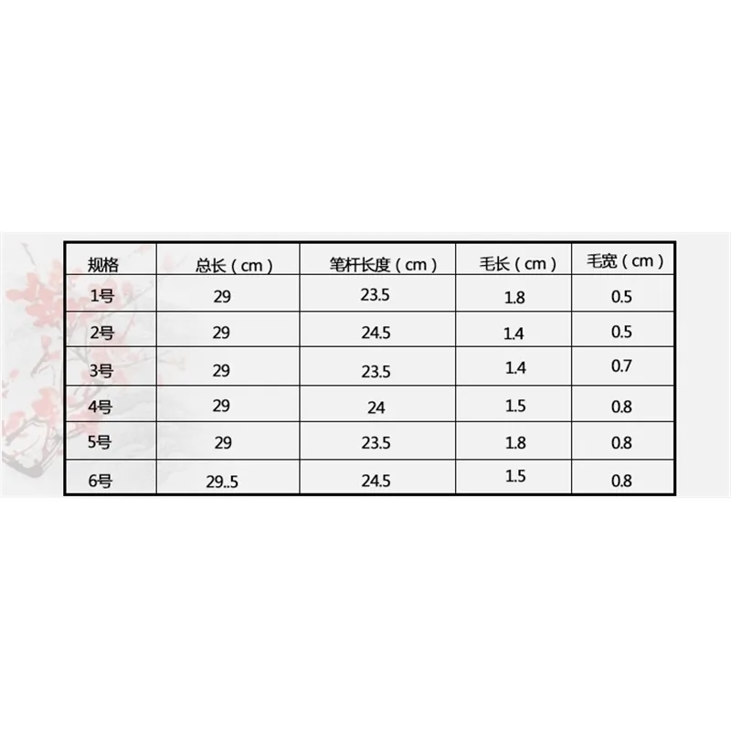 Natural Wood Rod Pig Bristle Paint Watercolor Acrylic Paints Chese