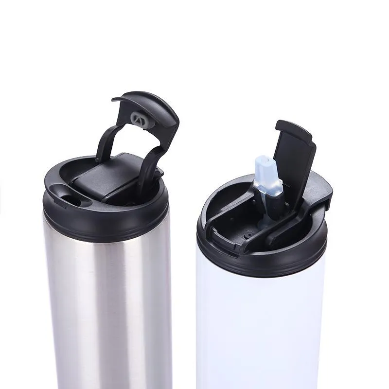 Sublimation 20oz straight tumbler straw lids tumbler straw sippy cup skinny tumbler Heat transfer mug water bottle travel mug