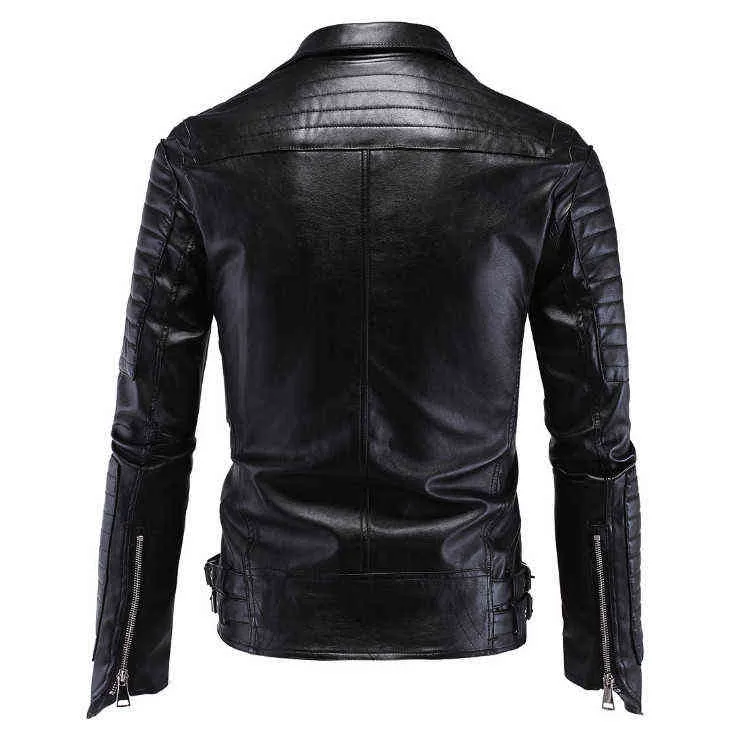 Fashion Boutique Punk Slim Leather Men's Jacket Fashion Boutique Punk Slim Leather Men's Jacket