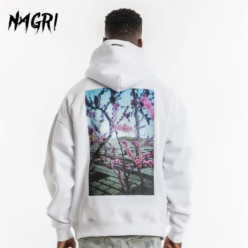 Männer Hoodies Blume Brief Drucken Harajuku Unisex Hoodie Streetwear Mode Pullover Warme Tasche Männliche Sweatshirt Mit Kapuze Mantel 201112