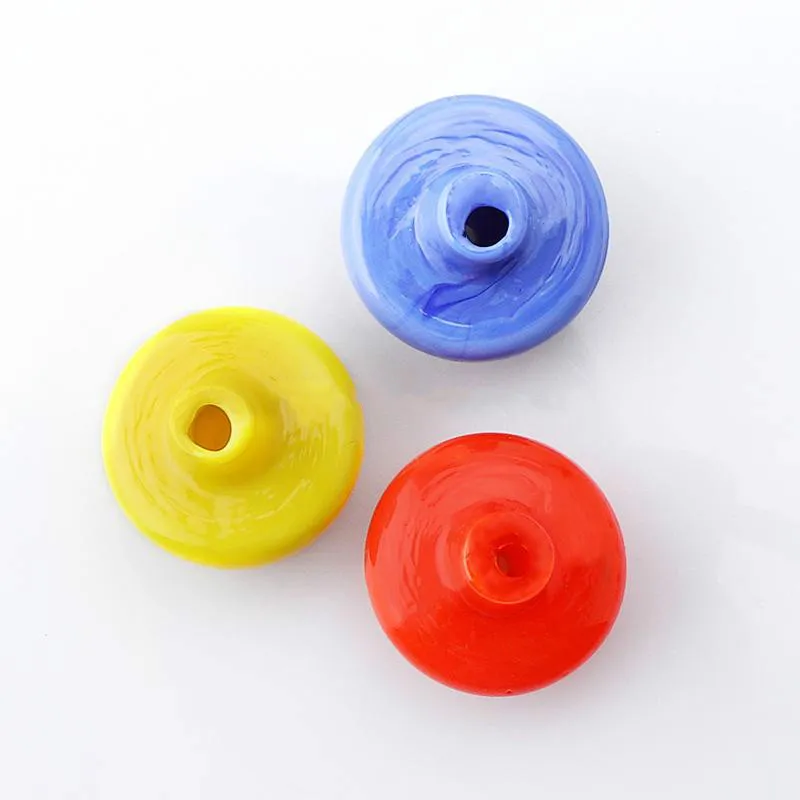 Smoking Accessories 30mm Mushroom Glass Carb Caps Colorful Bubble Cap Heady For Quartz Banger Nails Water Bongs Oil Rigs Pipes RH2306