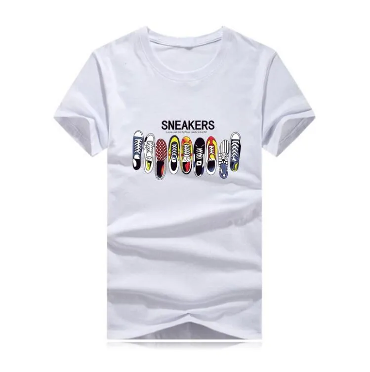 New Designer Tshirt Summer Mens T-shirt Moda di alta qualità Tide Shoes Stampato Uomo Tshirt Tee Shirts Tops T-shirt da uomo Colore multiplo