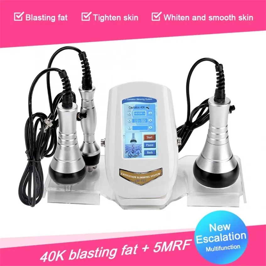 레이저 무선 주파수 RF 40K Cavitation Lipo 슬리밍 초음파 지방 흡입 기계 스파 본체 모양 220224