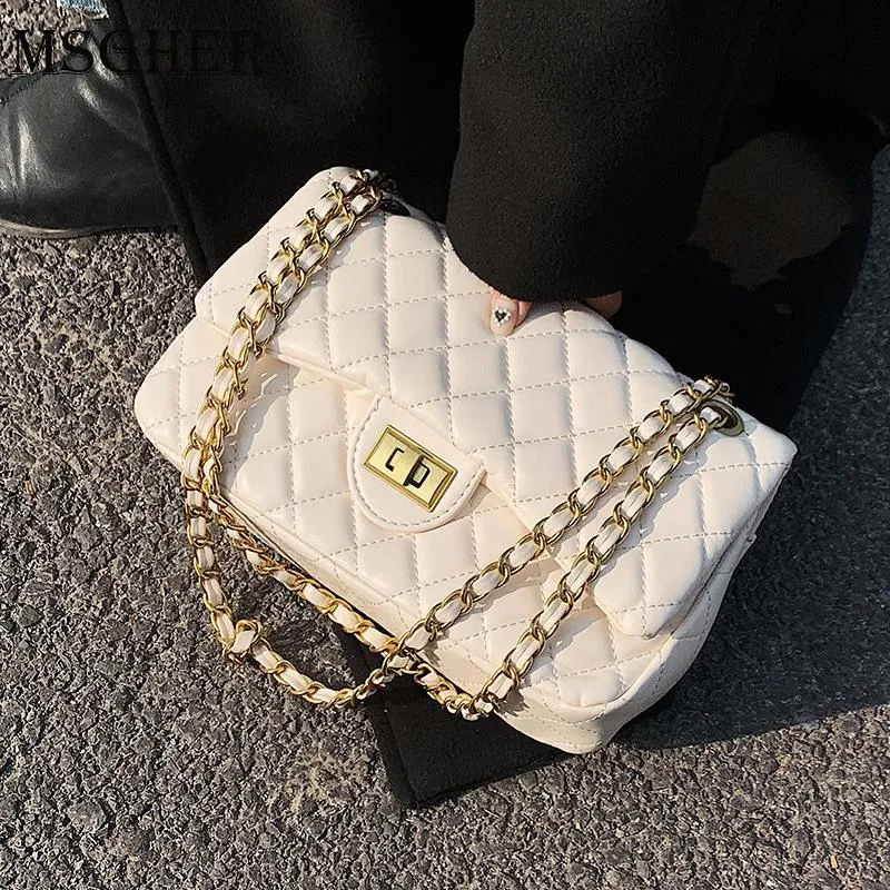 Omuz Çantaları kadın Çantası PU Deri Lingge Desen Straddle Küçük Marka Tasarımcısı Sadelik Kızın Çanta Çanta