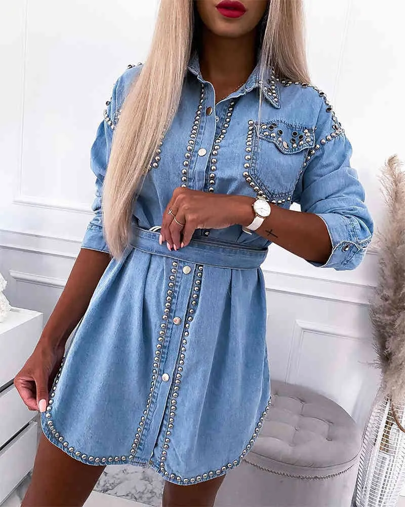 Refashion Denim Mini Dress From Old Jeans – Fashion Wanderer