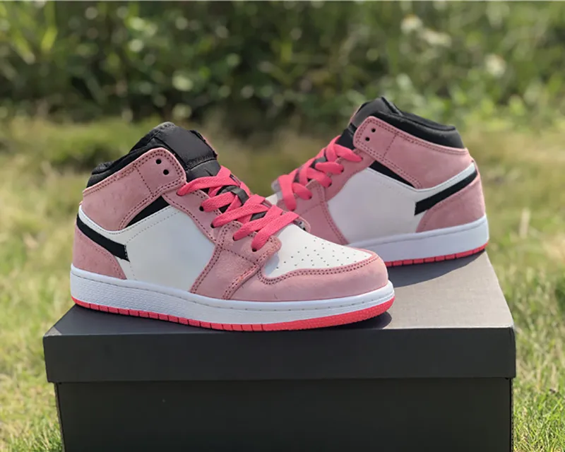 2021 High Quality Jumpman Women's Basketball Shoes Men's 1 S dirty-pink colour Outdoor Sports Sneaker With Box
