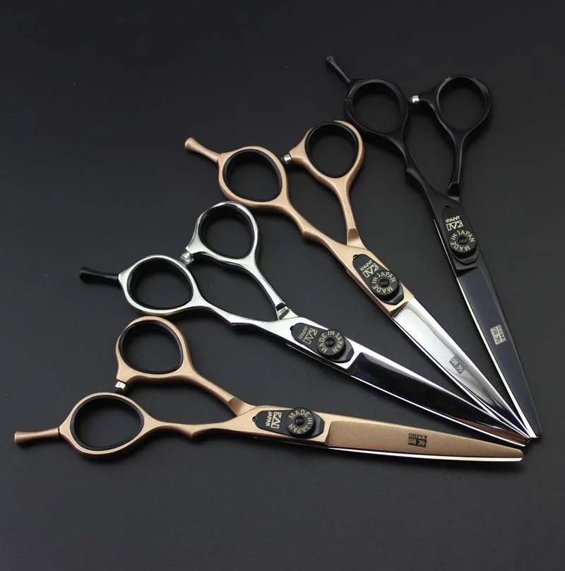 Nouveauté ciseaux de coupe de cheveux de coiffeur professionnel KASHO GF-60 5.5 pouces/6.0 pouces 6CR argent/noir/rose doré