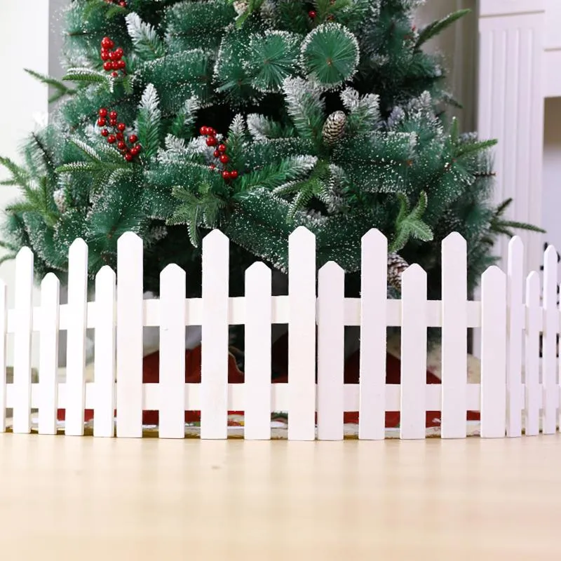 Panneau de clôture pour sapin de Noël, clôture en plastique rouge autour du  sapin de Noël