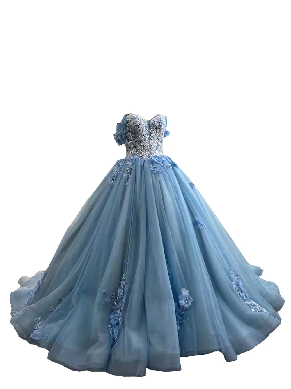 Robe De Mariée Princesse En Dentelle Avec Train Long Robe De