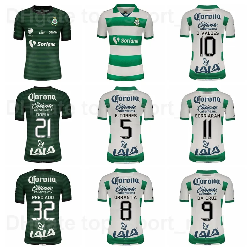 Santos Laguna 2021 22 Soccer 10 Diego Valdes Jersey 5 Felix Torres 22