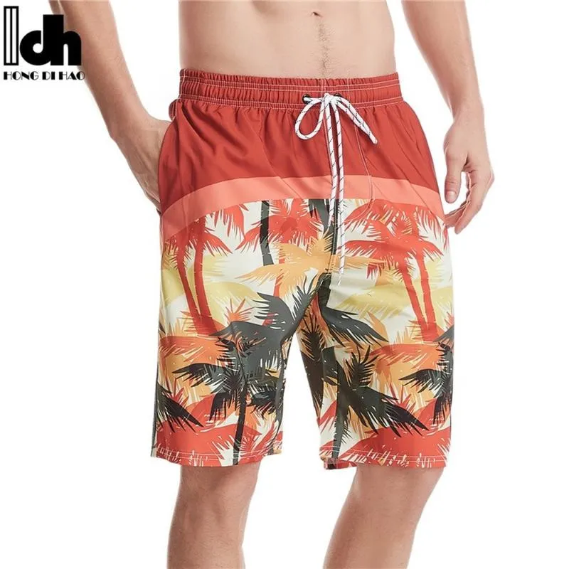 Menina de banho masculina Summer Men Shorts Praia Turncos de natação respiráveis ​​Placa rápida Bermuda Simias de surf de traje de banho