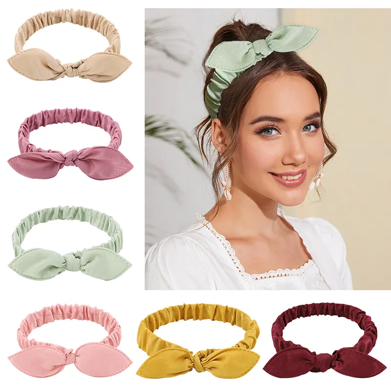 Pretty Bowknot Solid Hairband for Girls