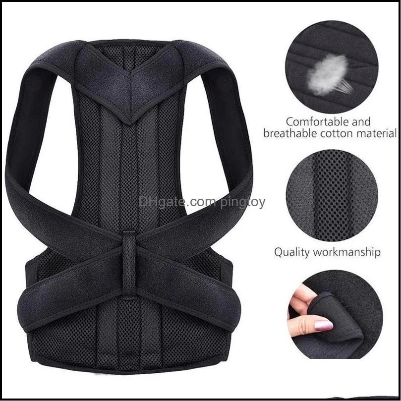 Back Support Adjustable Posture Corrector Belt Clavicle Spine Men Woemen Workplace Outdoor Upper Shoulder Lumbar Correction