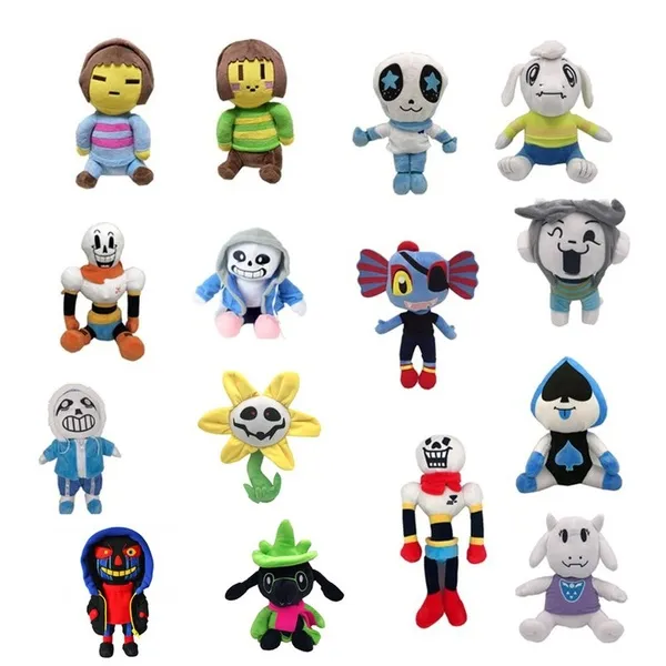 Undertale Sans brinquedo de pelúcia para crianças, boneca Anime