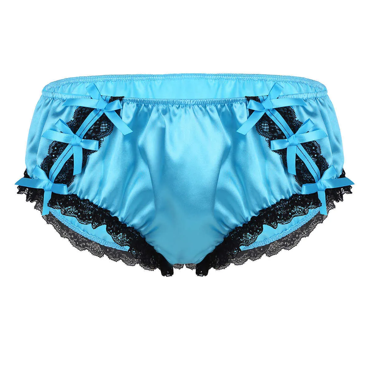 Shiny Ruffled Lace Satin Low Rise Stretchy Mens Sissy Panties Gay Bikini  Jockstrap Mens Lace Boxer Briefs Lingerie Underwear 210730 From Dou01,  $8.81