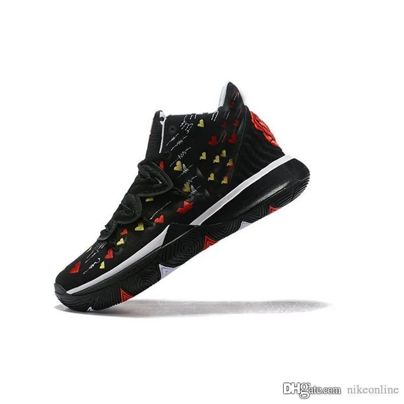 Men Irving Kyrie 5 basketball shoes for youth kids Black Mom Red Easter BHM Christmas Oreo White Blue Yellow trainers sneakers tennis with box