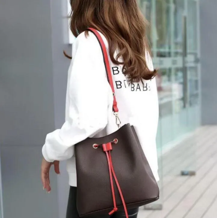 Hot-selling luxury designer NEONOE Bucket Handbag Floral Wallet Ladies Handbag Brand Letter Shoulder Bag Messenger Bag