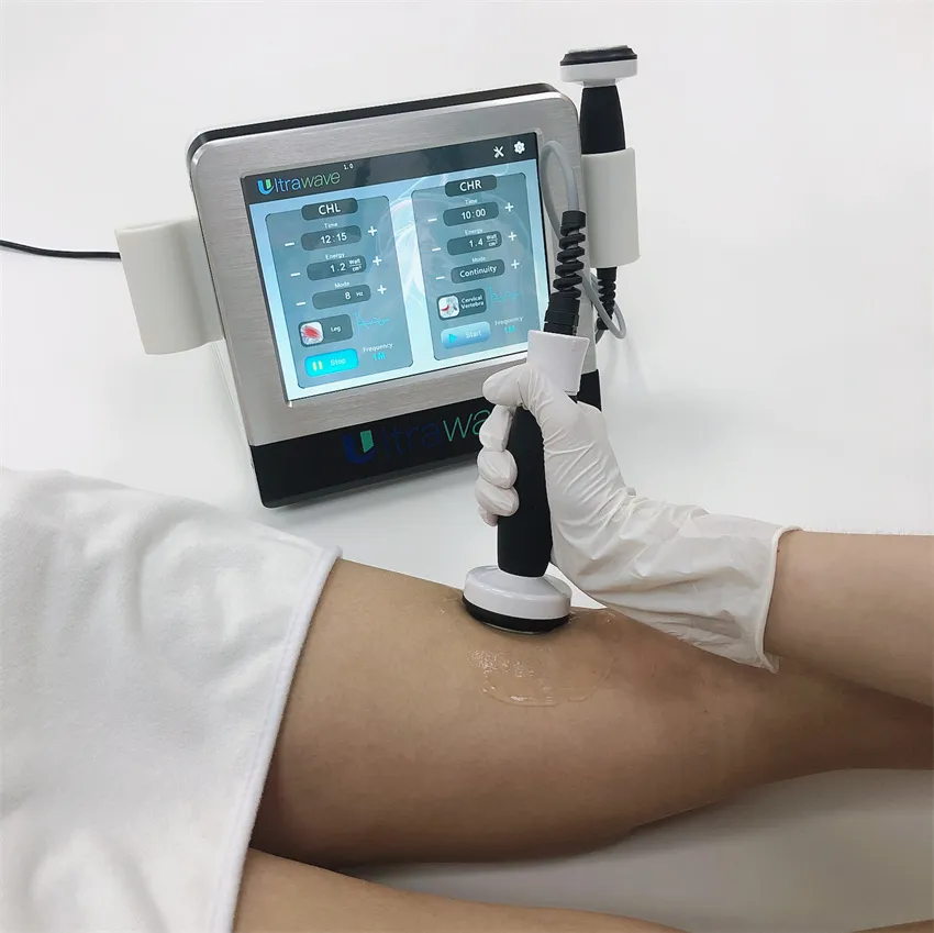 Phycial ultraljudsvåg fysioterapi massager equipmennt för full kropp avkopplande mulskärn smärtlindring