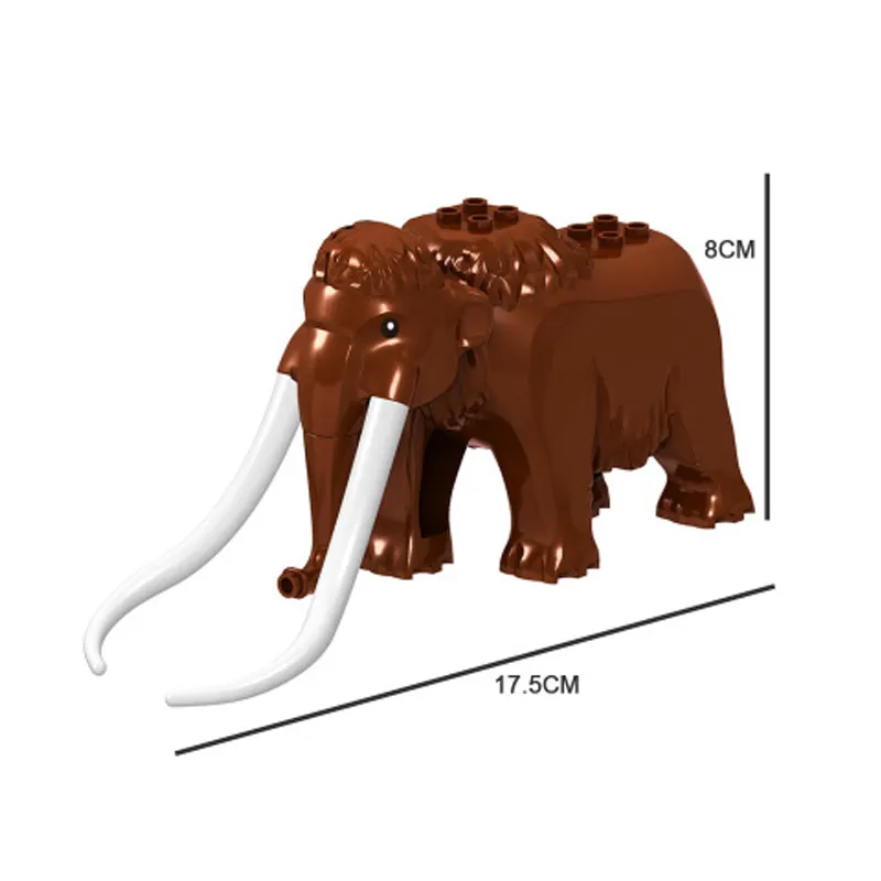 H004 djur minifigs byggstenar tegel kamel mammut elefant mini action figure leksak gåva till barn pojke kid