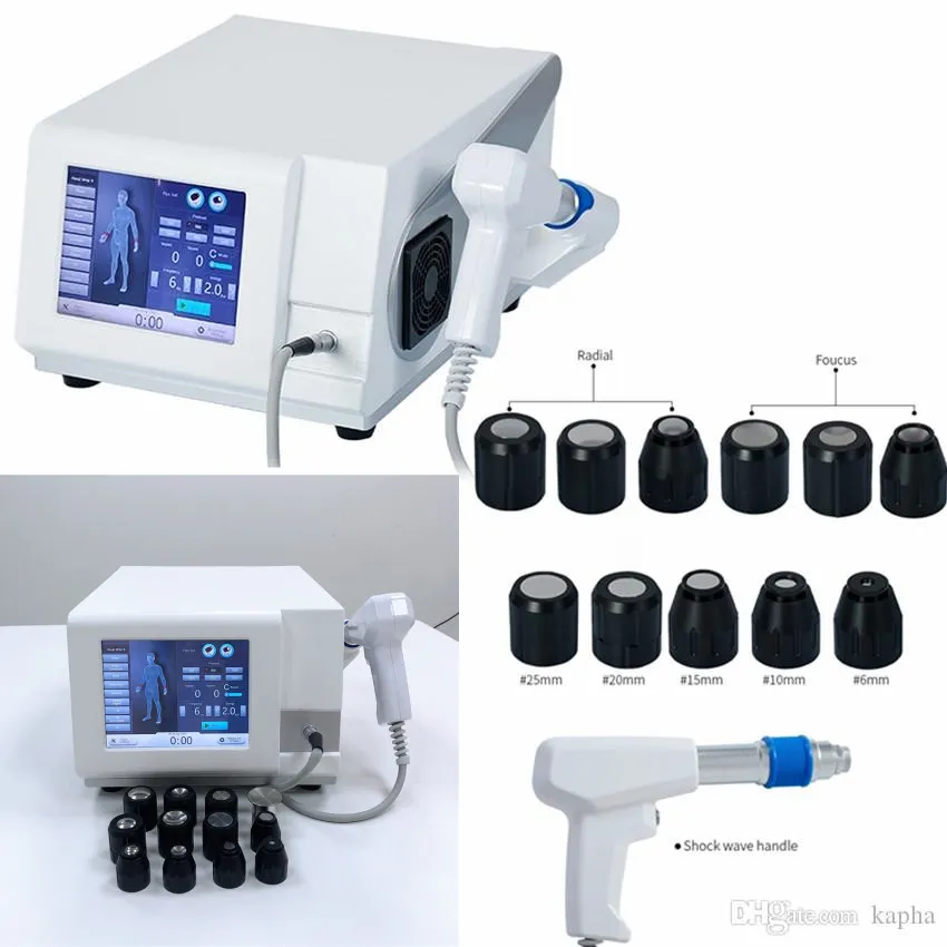 Fizjoterapia Sprzęt Shockwave Terapia Pistolet do pistoletu do ciała do ciała i sadzarka Fascidis Eswt Shock Wave Ed Tretmnet