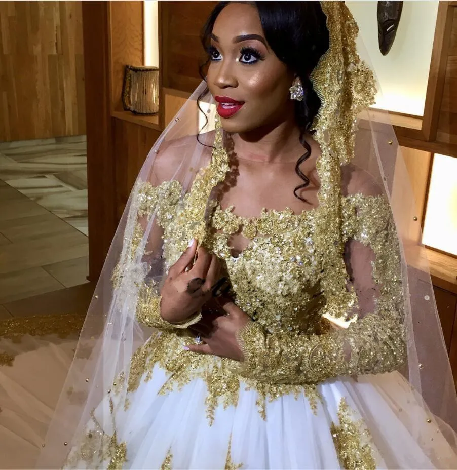African gold wedding dresses sale