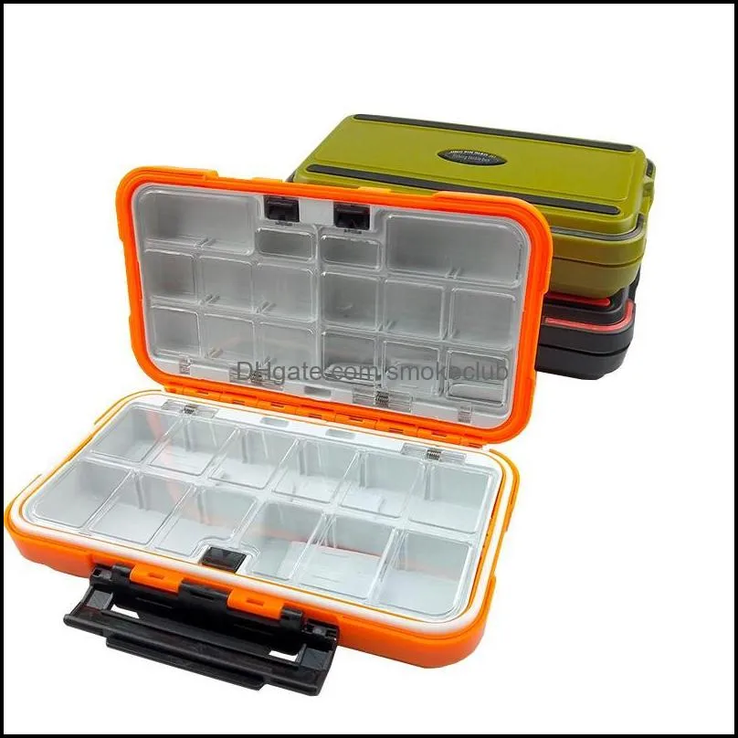Fishing Tackle Box Waterproof Double Side Bait Lure Hooks Storage Boxes Carp Accessories 30 Compartments B366