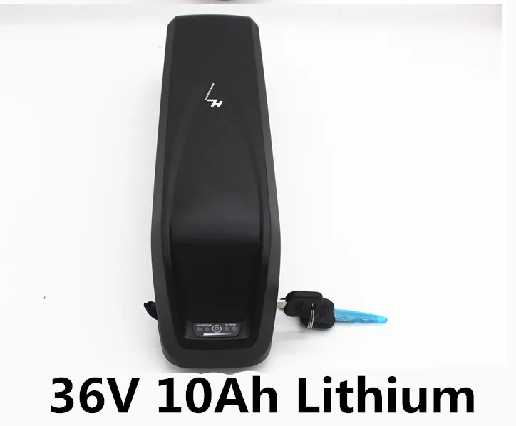 Li-ion portable rechargeable lithium battery pack 36V 10Ah for electric bike bicycle e-bike mountain bike fat bike+charger