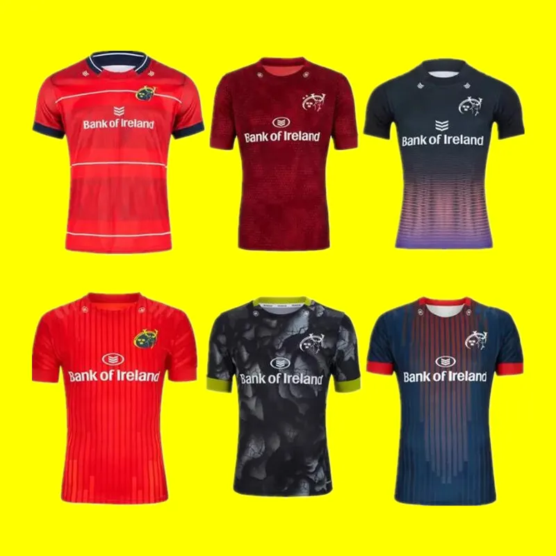2021 2022 Munster City Rugby Jerseys Alternative Home Away Training Heren 20 21 Topkwaliteit Ierland Club Shirt Size S-3XL