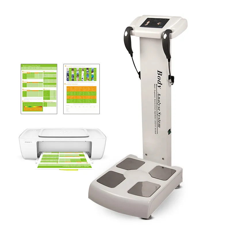 Composition de l'analyseur corporel analysant l'indice de nutrition testeur d'impédance analyseur de graisse corporelle pour gym fitness beauté club de santé