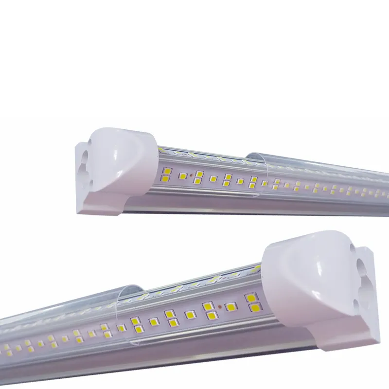 25PSC USAltH V-Shaped 4FT 72W 50W 36W kyldörr LED-rör Lampor T8 Integrerad butikslampor SMD2835 Double Row Tube AC85-277V