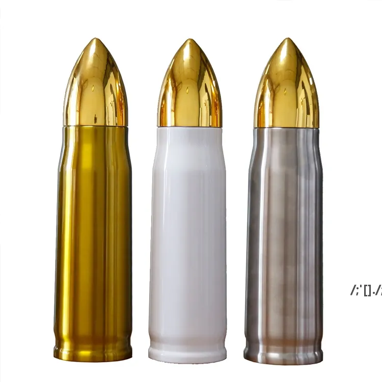 17oz Sublimation Bullet Tumbler Flessen Warmte Transfer Bullets Shape Cup Blanks Vacuüm Geïsoleerde Waterfles 500 / 350ml door Searre12442