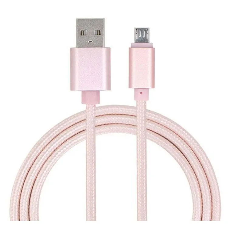 Type-C Micro USB-сотовый телефон кабели зарядки зарядное устройство металлический корпус плетеный шнур 1 м 2 м 3 м провод для Samsung S10 Note 9 Huawei