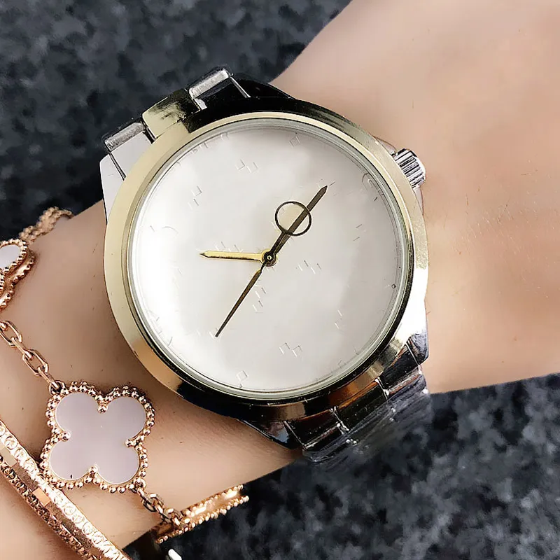 Brand quartz wrist Watch for Women Girl with metal steel band Watches G41