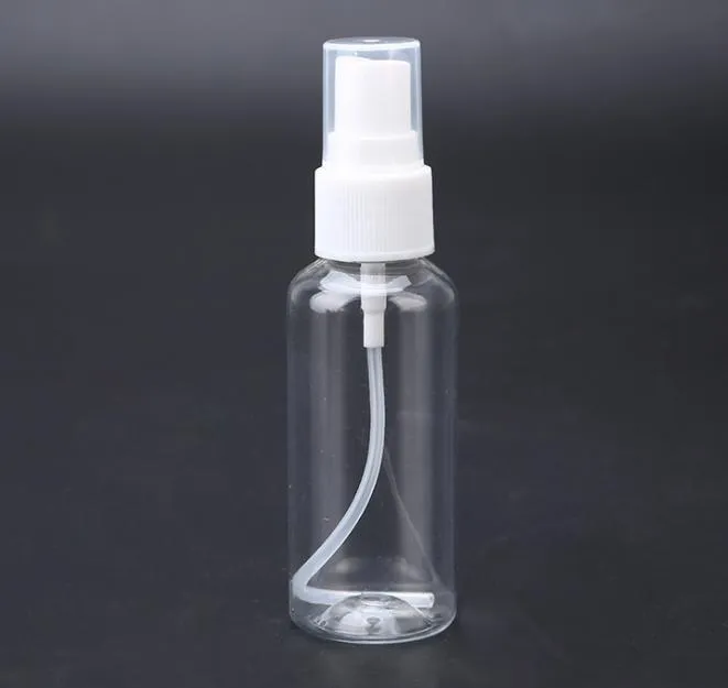 2021 1500 pz/lotto 30ml Viaggio di Plastica Trasparente Atomizzatore di Profumo Bottiglia Spray Contenitori Cosmetici Vuoti Con Spruzzatore Bianco