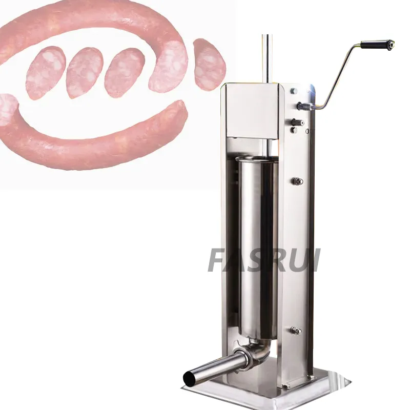 Commercial Hand Crank Sausages Machine Household Vertical Stainless