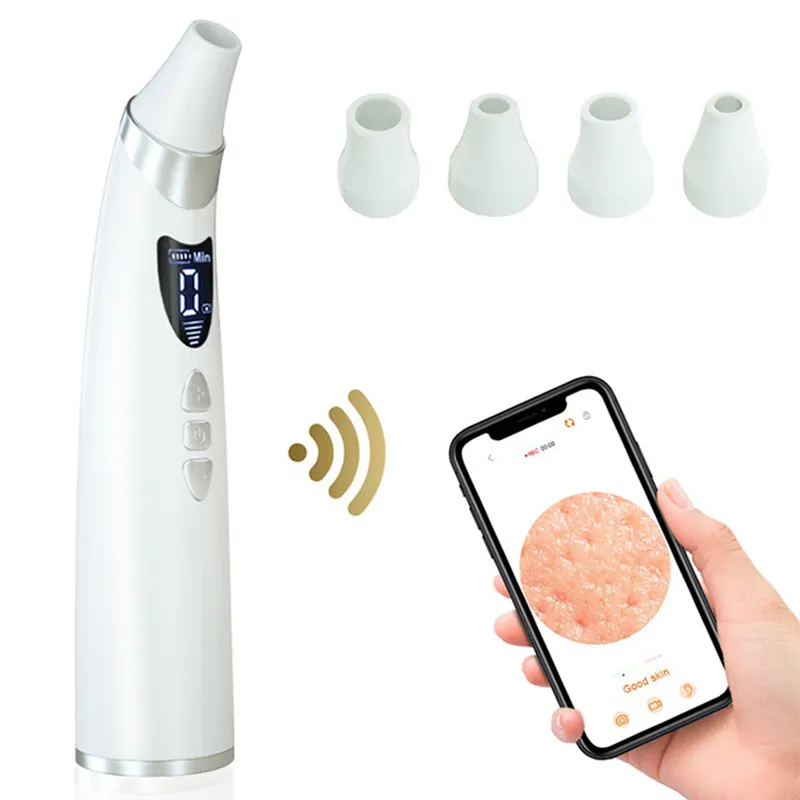 USB Rechargeable Visual Blackhead Remover Pore Cleaner WIFI Microscope Camera Vacuum Suction Deep Nose Cleasning Pimple Removal Limpiadora De Poros