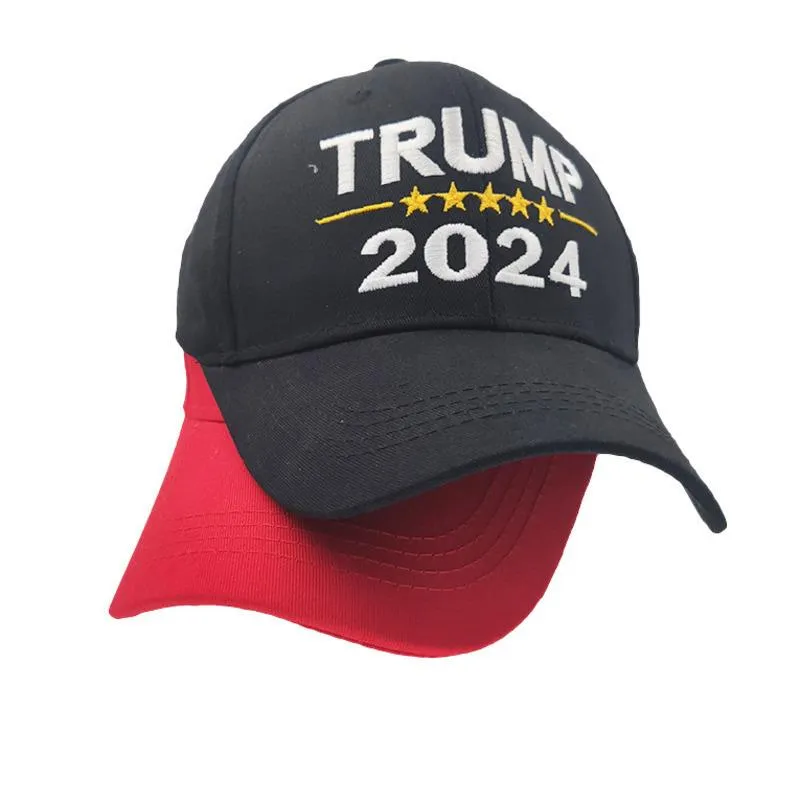DHgate 2024 Trump Hat Presidential Election Letters Printed Baseball Caps For Men Women Sport Adjustable Trump USA Hip Hop Peak Cap Head Wear ottie Baby Kids Maternity