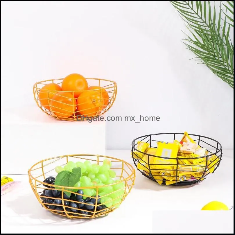 Hanging Baskets Nordic Wrought Iron Fruit Basket Kitchen Storage Product Snacks Home Products