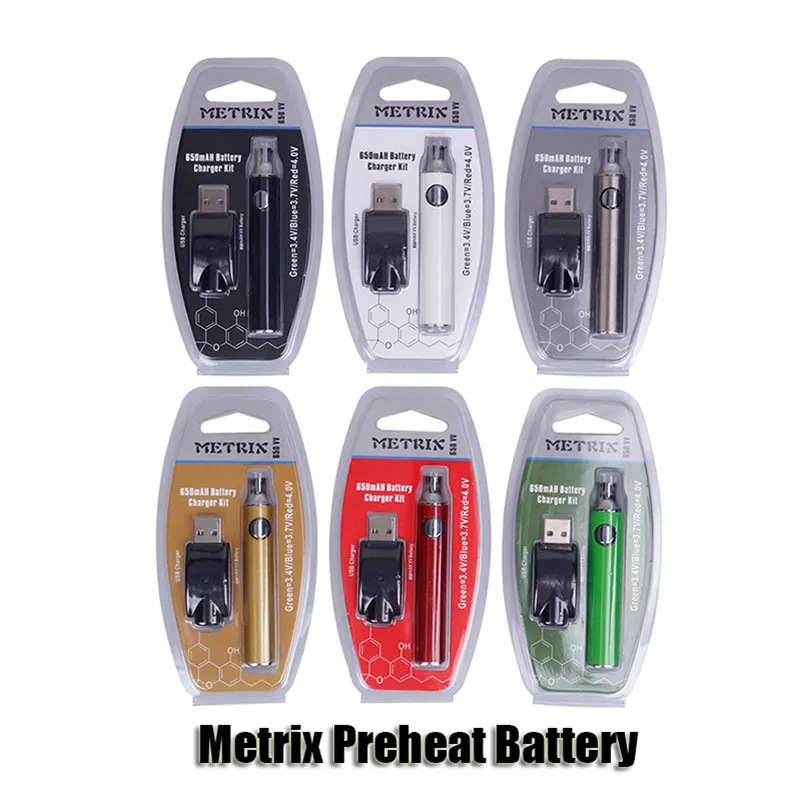 Metrix Preheat Battery Blister Kit 650mAh Vertex Preheating Variable