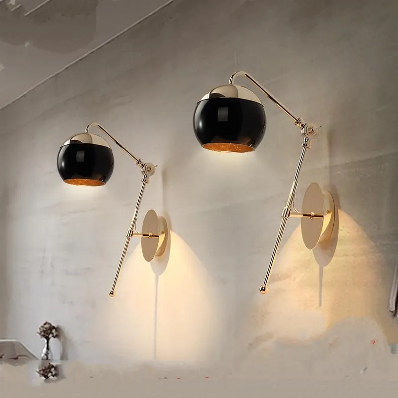 Стеновые лампы современный арт стеклянный шарик