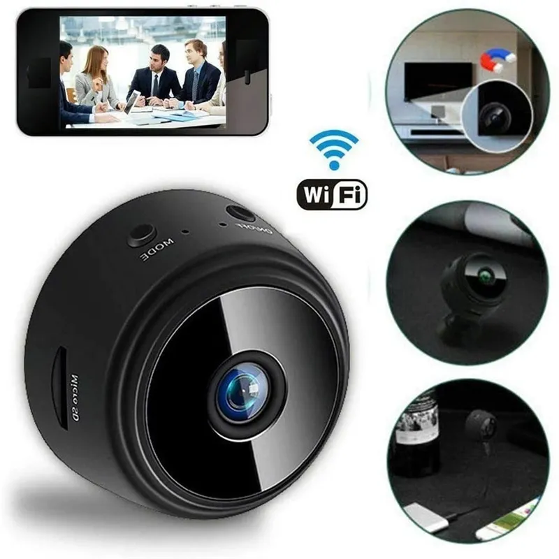 Mini A9 Kamery Bezprzewodowe WiFi Camera 1080p HD IP Nordni Noc Wersja Voice Video Rejestrator Kamery bezpieczeństwa