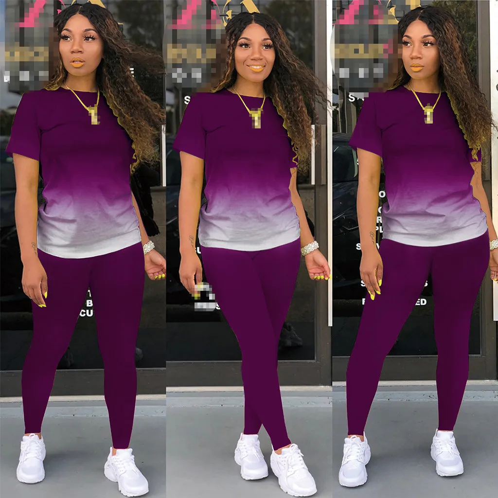 Kvinnors Tracksuits 2 Piece Set Kvinnor Outfit Två Piece Set Kvinnor Pant Passar Partihandel Produkter Tracksuit Kvinna Sommar Kläder Födelsedag Outfits