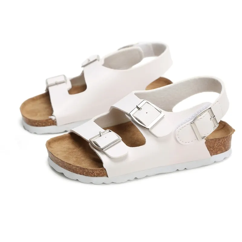 Sandalen Kinderschuhe für Kinder Sandalen Mädchen und Jungen Sandalen Atmungsaktive flache Schuhe Sommer Bequeme Ledersandale 210306
