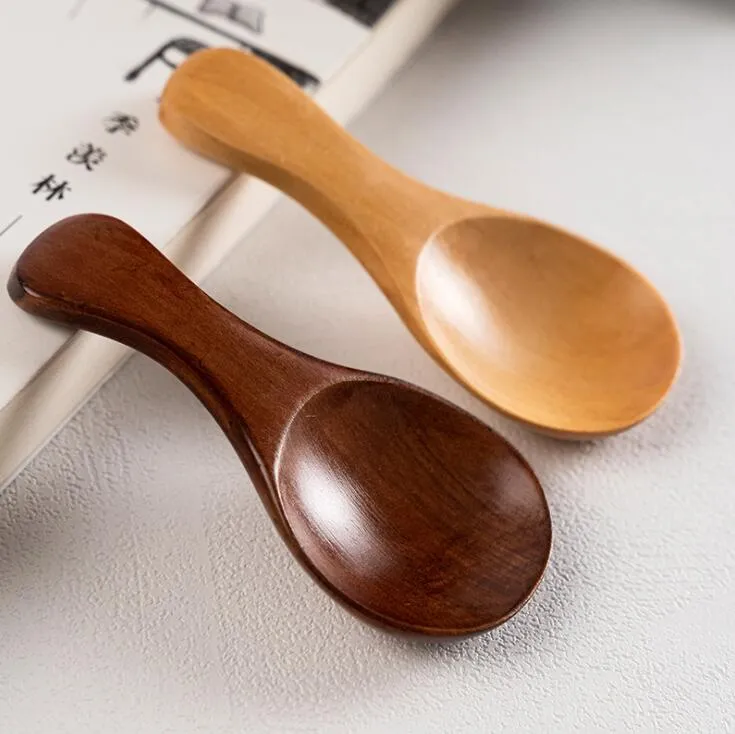 8Cm Natural Wooden Coffee Tea Sugar Salt Spoon... 