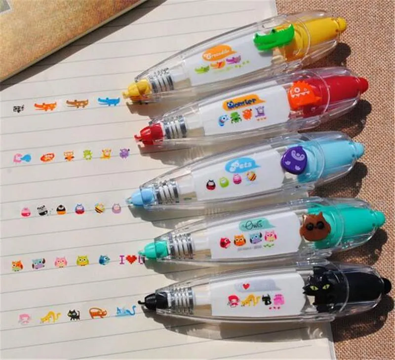 Atacado Shiping GRÁTIS Coreano Coroa Correcção Fita Kawaii Papelaria Para Estudante School Scrapbooking adesivos