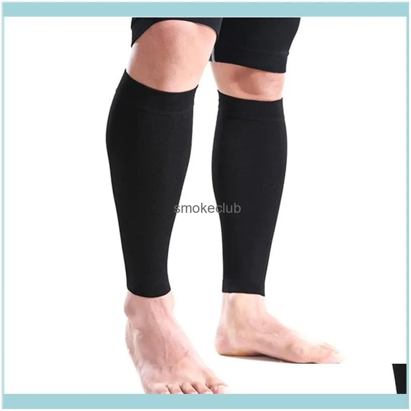 Wholesale- Sports Calf Protectors Sleeve Leg Compression Socks Guard Pad Protector Leg Movement Protection Accessories1 Pair