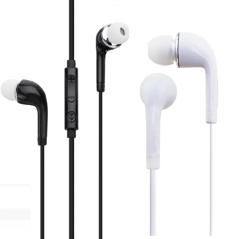 Auricolari auricolari J5 S4 in auricolari per orecchie da 3,5 mm con microfono auricolari a volume remoto Cuffie per cuffie per Samsung Galaxy S3 S4 S5 Nota 2 4 mp3