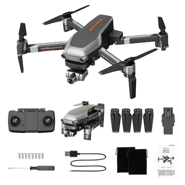 L109 PRO 5G GPS WIFI FPV RC DRONE Quadcopter bürstenlos mit 4K HD-Kamera 2-Achsen-Gimbal-Anti-Shake-Selbststabilisierung von Spielzeug