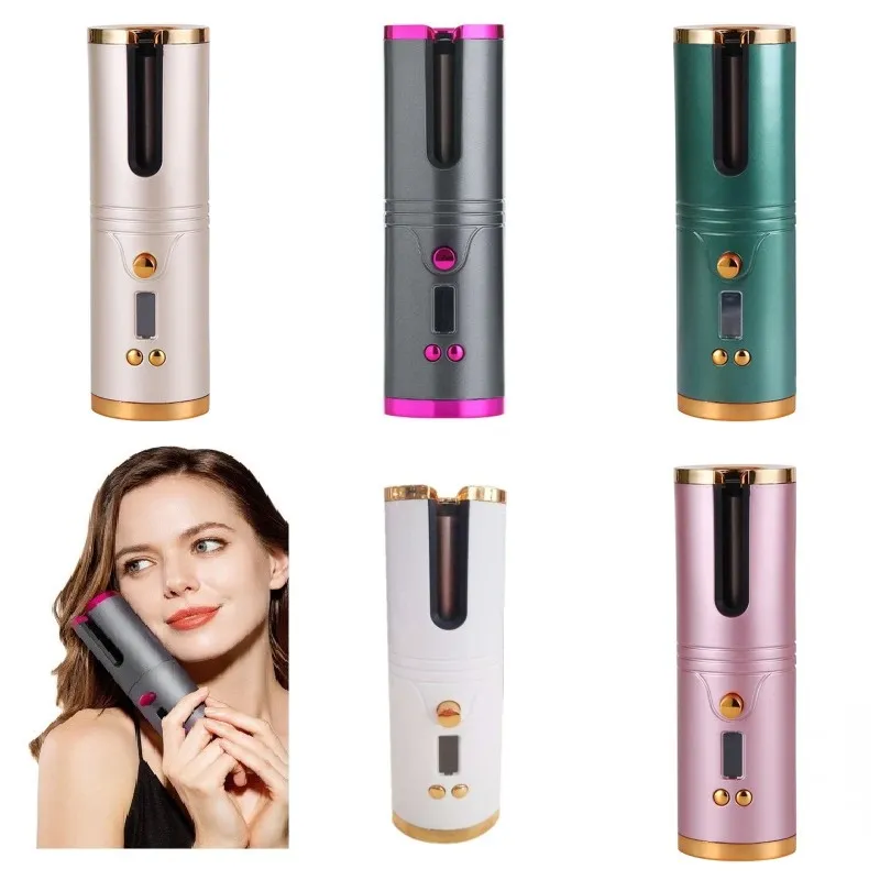 Cordless Automatyczny Lokawka Włosów Spirala Waver Waver Auto Curling Iron Electric Magic Rolki Maszyna Włosy Styling Urządzenia