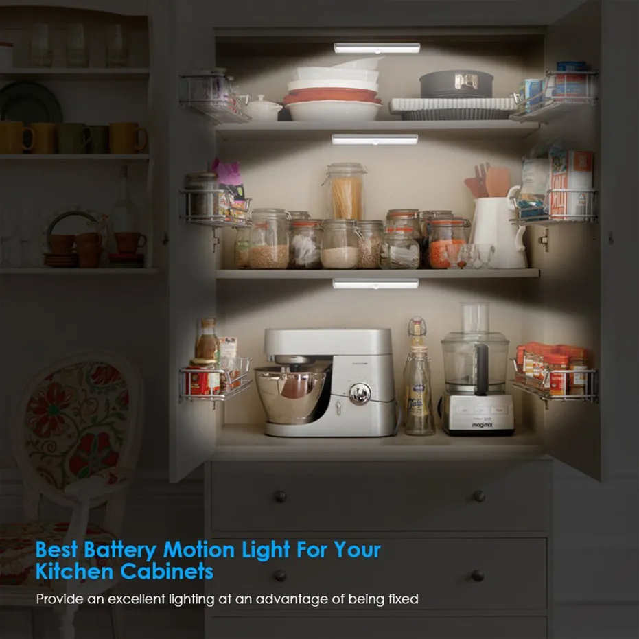 Under Cabinet Lights With PIR Motion Sensor 6 10 20 LEDs For Wardrobe Kitchen And More Energy Efficient Cordless And USB Rechargeable From Dongpeng 7.14 DHgate.Com